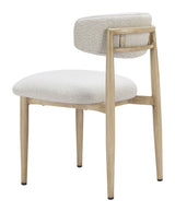 Bege White Outdoor Dining Chair by Zuomod at Eve Furniture