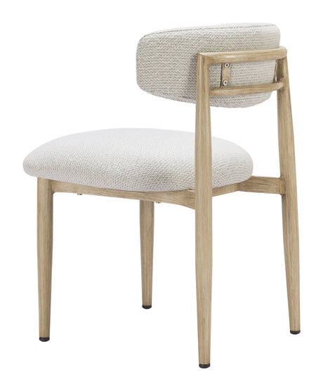 Bege White Outdoor Dining Chair by Zuomod at Eve Furniture