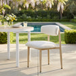 Bege White Outdoor Dining Chair by Zuomod at Eve Furniture