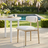 Bege White Outdoor Dining Chair by Zuomod at Eve Furniture