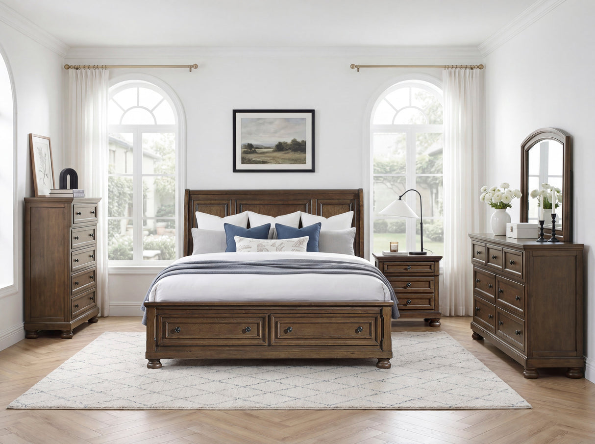 Begonia Dark Brown Chest by Homelegance at Eve Furniture
