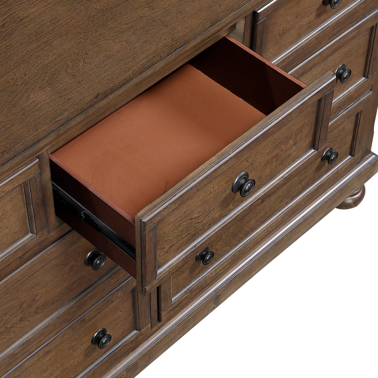 Begonia Dark Brown Storage Bedroom Set by Homelegance at Eve Furniture