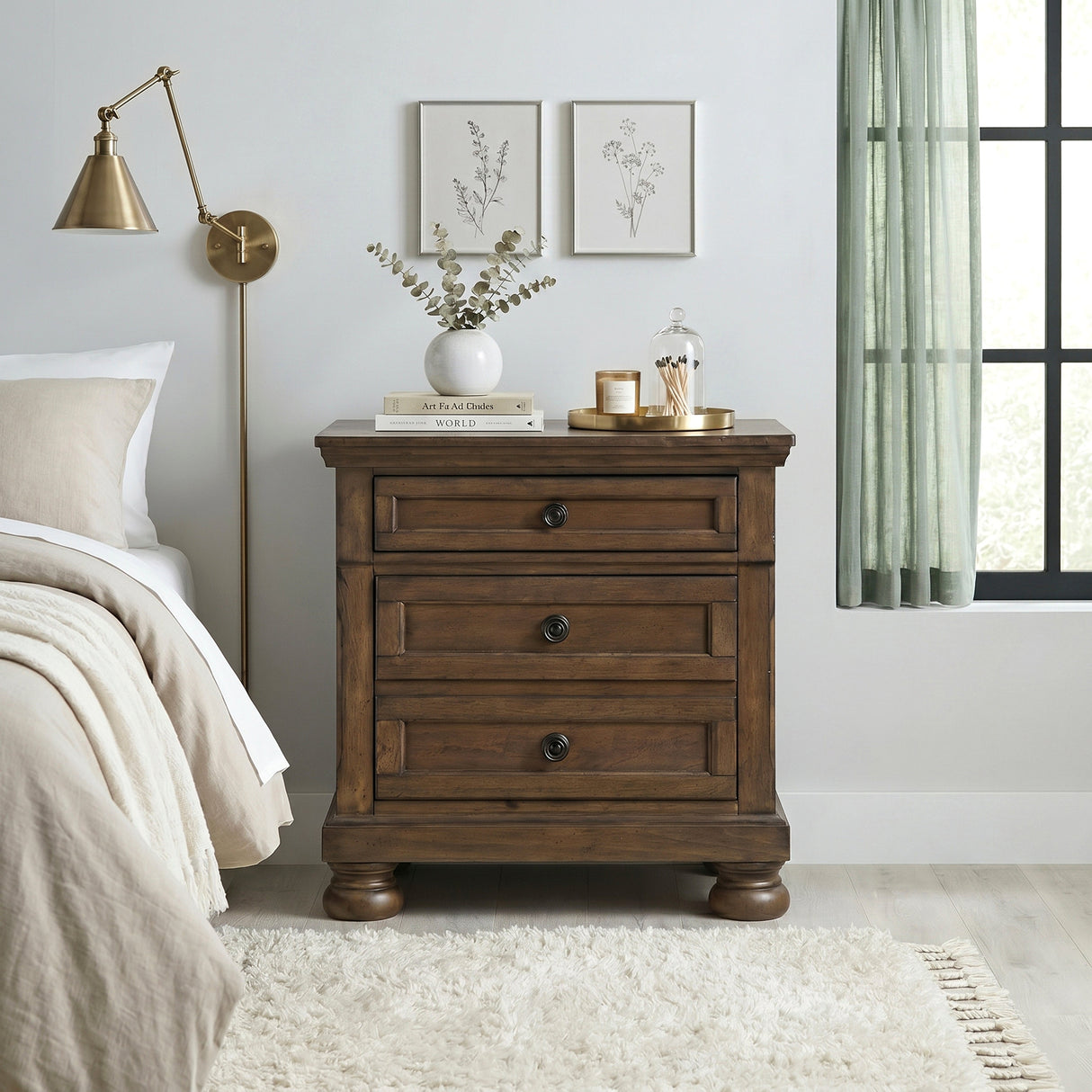 Begonia Dark Brown Storage Bedroom Set by Homelegance at Eve Furniture