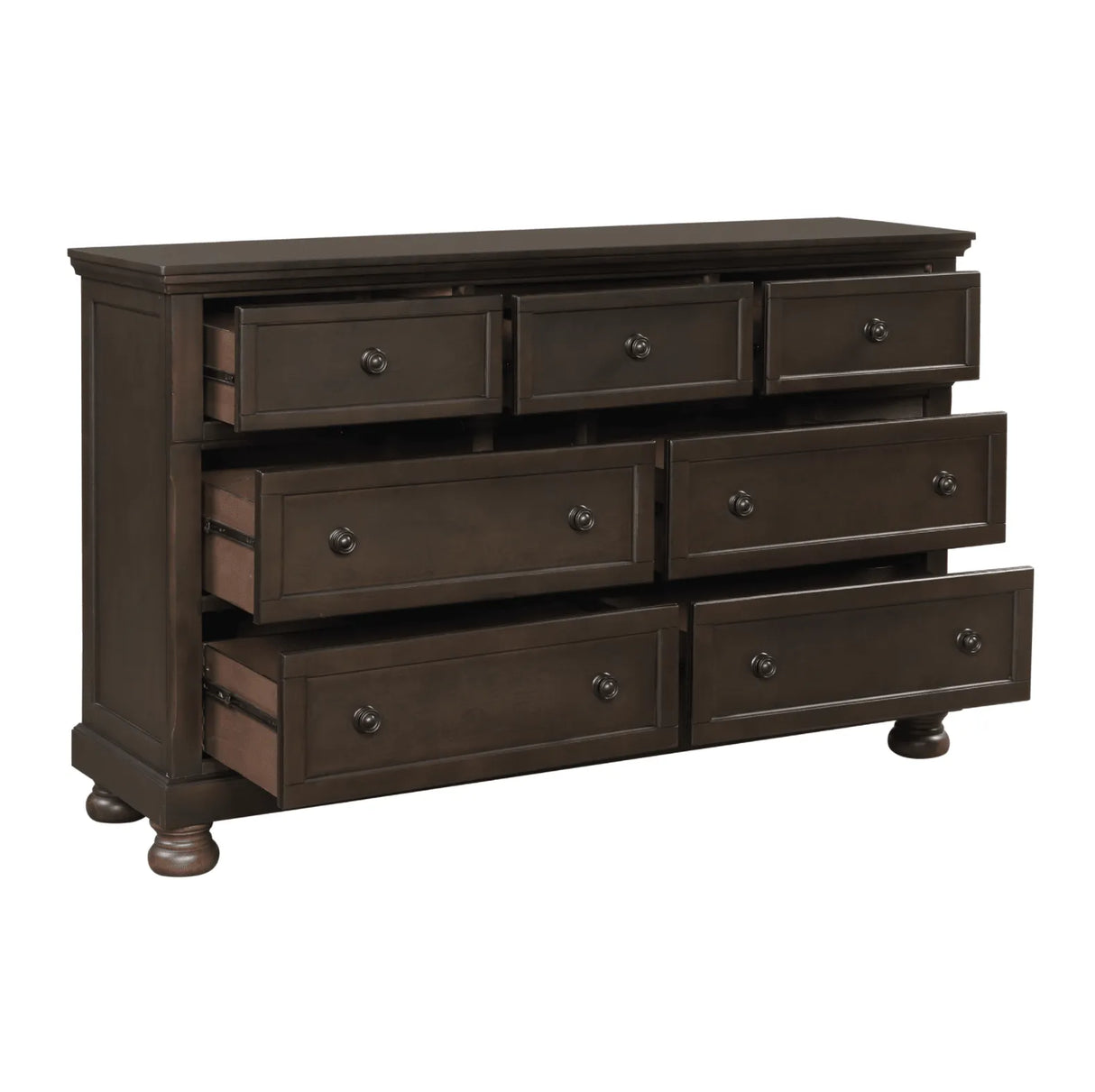 Begonia Grayish Brown Dresser by Homelegance at Eve Furniture