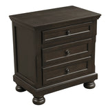 Begonia Grayish Brown Nightstand by Homelegance at Eve Furniture