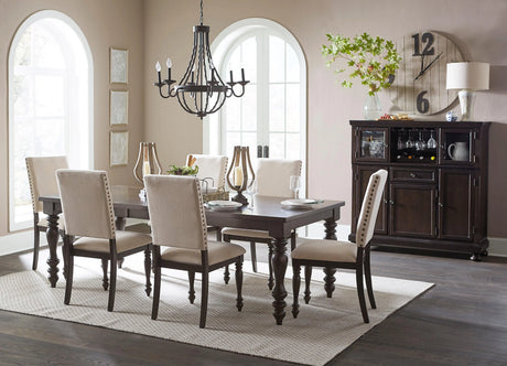 Begonia Grayish Brown Side Chair, Set of 2 by Homelegance at Eve Furniture