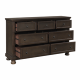 Begonia Grayish Brown Sleigh Storage Platform Bedroom Set by Homelegance at Eve Furniture