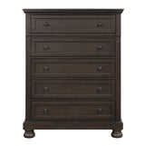 Begonia Grayish Brown Sleigh Storage Platform Bedroom Set by Homelegance at Eve Furniture