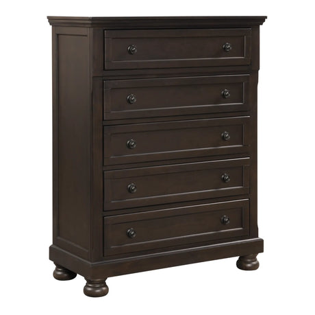Begonia Grayish Brown Sleigh Storage Platform Bedroom Set by Homelegance at Eve Furniture