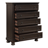 Begonia Grayish Brown Sleigh Storage Platform Bedroom Set by Homelegance at Eve Furniture