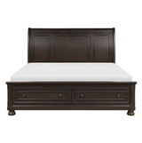 Begonia Grayish Brown Sleigh Storage Platform Bedroom Set by Homelegance at Eve Furniture