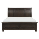 Begonia Grayish Brown Sleigh Storage Platform Bedroom Set by Homelegance at Eve Furniture