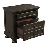 Begonia Grayish Brown Sleigh Storage Platform Bedroom Set by Homelegance at Eve Furniture