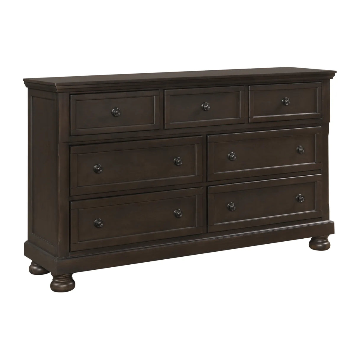 Begonia Grayish Brown Sleigh Storage Platform Bedroom Set by Homelegance at Eve Furniture