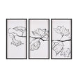Begonia Vine (Left) by Mercana Studio Hand Embellished Textured Framed Art Print Matted under Glass by Mercana at Eve Furniture