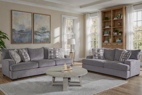 Behold Brynn Heather Oversized Sofa & Loveseat Set by Happy Homes at Eve Furniture