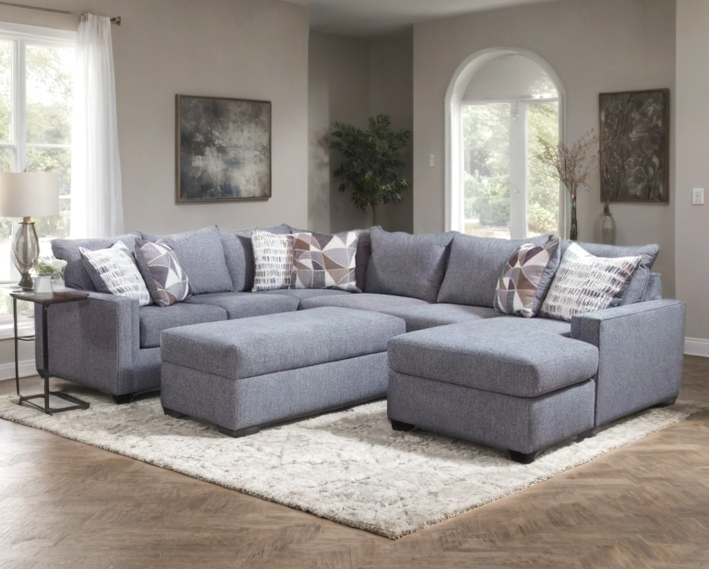 Behold Gray Left Arm Facing (LAF) Sectional by Happy Homes at Eve Furniture