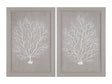 Beige Corals Brown/White Canvas by Crestview at Eve Furniture