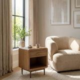 Bekker Golden Beige Accent Chair by Zuomod at Eve Furniture