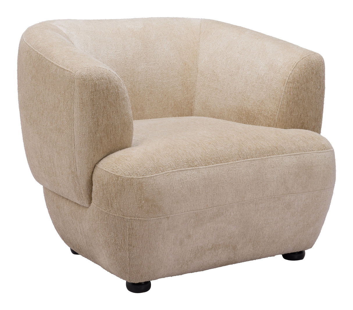 Bekker Golden Beige Accent Chair by Zuomod at Eve Furniture