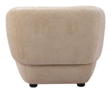 Bekker Golden Beige Accent Chair by Zuomod at Eve Furniture