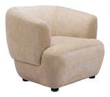 Bekker Golden Beige Accent Chair by Zuomod at Eve Furniture