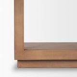 Bela Arched Shelving Unit Medium Brown Wood by Mercana at Eve Furniture