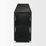 Bela Large Matte Black Arched Console Table by Mercana at Eve Furniture