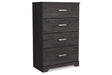 Belachime Black Chest of Drawers by Ashley at Eve Furniture