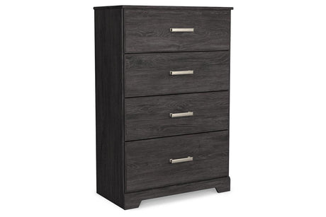 Belachime Black Chest of Drawers by Ashley at Eve Furniture