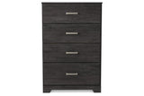 Belachime Black Chest of Drawers by Ashley at Eve Furniture