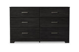 Belachime Black Dresser by Ashley at Eve Furniture