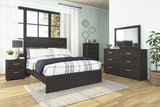 Belachime Black Panel Bedroom Set by Ashley at Eve Furniture