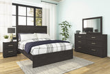 Belachime Black Panel Bedroom Set by Ashley at Eve Furniture