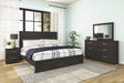 Belachime Black Panel Bedroom Set by Ashley at Eve Furniture