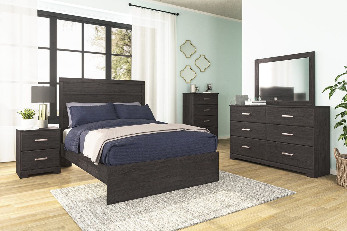 Belachime Black/Gray Youth Panel Bedroom Set by Ashley at Eve Furniture