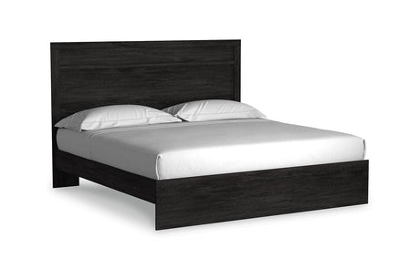 Belachime Charcoal King Panel Bed by Ashley at Eve Furniture