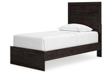 Belachime Charcoal Twin Panel Bed by Ashley at Eve Furniture