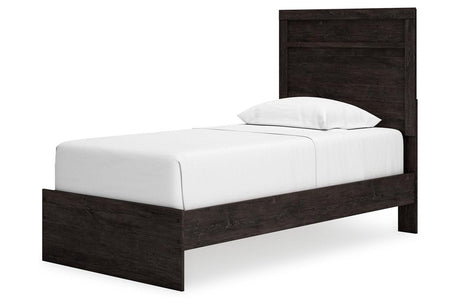 Belachime Charcoal Twin Panel Bed by Ashley at Eve Furniture