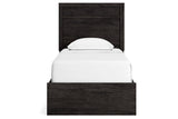 Belachime Charcoal Twin Panel Bed by Ashley at Eve Furniture