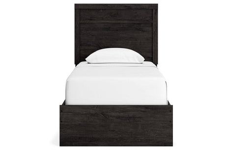 Belachime Charcoal Twin Panel Bed by Ashley at Eve Furniture