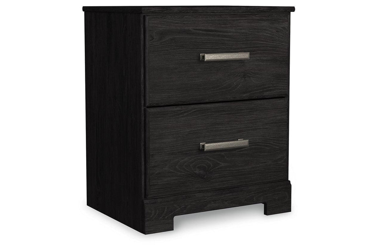 Belachime Black Nightstand by Ashley at Eve Furniture