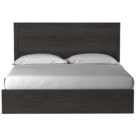 Belachime Black Panel Bedroom Set by Ashley at Eve Furniture