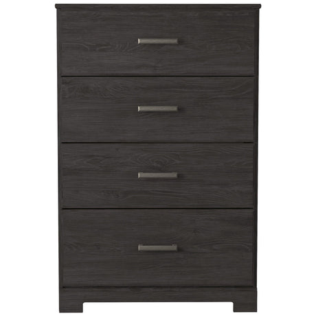 Belachime Black Panel Bedroom Set by Ashley at Eve Furniture