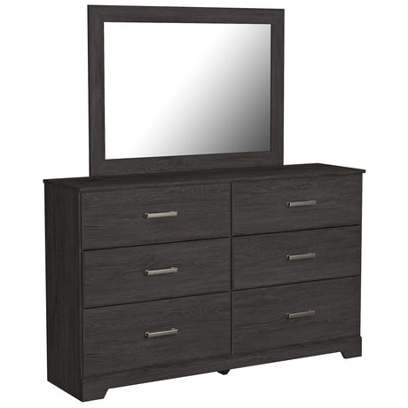 Belachime Black Panel Bedroom Set by Ashley at Eve Furniture