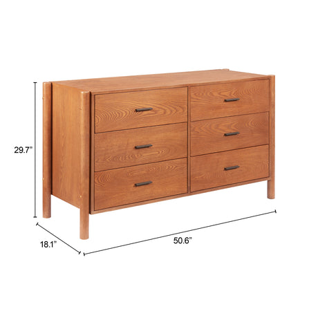 Beleza Walnut Dresser by Zuomod at Eve Furniture