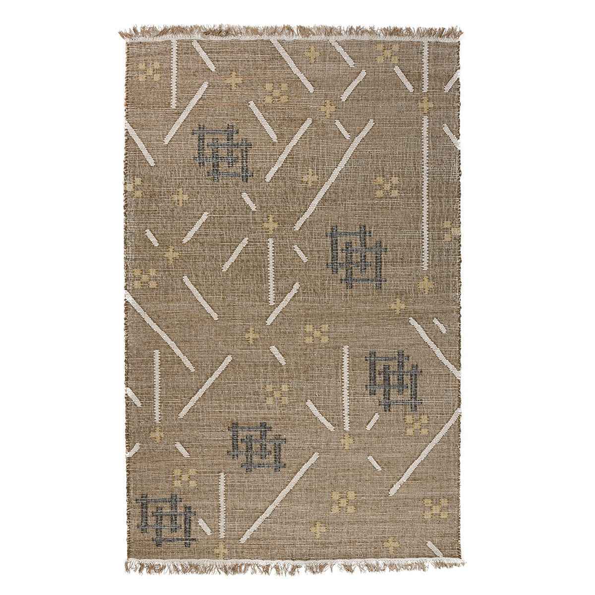 Belfast Caviar Khaki Multi Rug by Classic Home at Eve Furniture