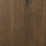 Belford 3-Drawer Dark Brown Oak Wood Closed Nightstand by Mercana at Eve Furniture