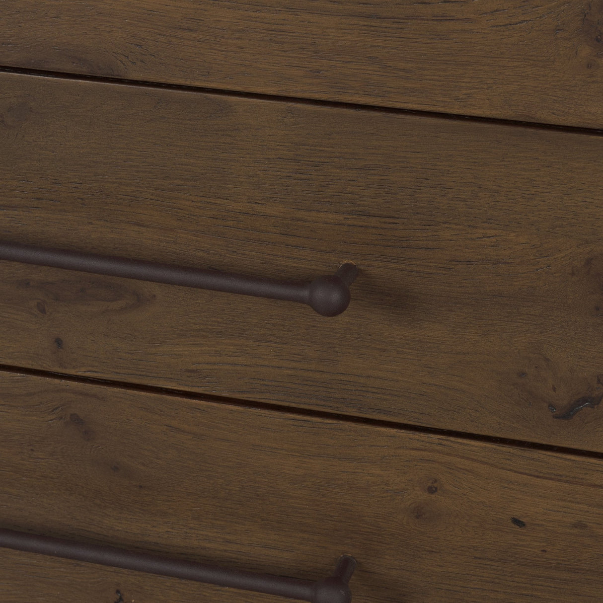 Belford 3-Drawer Dark Brown Oak Wood Closed Nightstand by Mercana at Eve Furniture