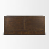 Belford 6-Drawer Dark Brown Oak Wood Dresser by Mercana at Eve Furniture